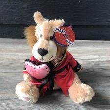 2002 First  Main King Lion Plush Valentines Lookin for Love Babe 10" Emerson