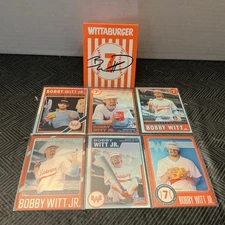2025 Bobby Witt Jr WHATABURGER  Promo Foil SP Complete Set of 6 W/ Tent Royals