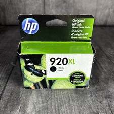 Genuine HP 920XL Black High Yield Ink Cartridge CD975AN OEM NEW MAY 2024