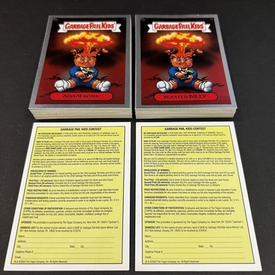 2003 GARBAGE PAIL KIDS ANS1 COMPLETE SILVER FOIL GLOSSY SET 50 ALL NEW SERIES 1
