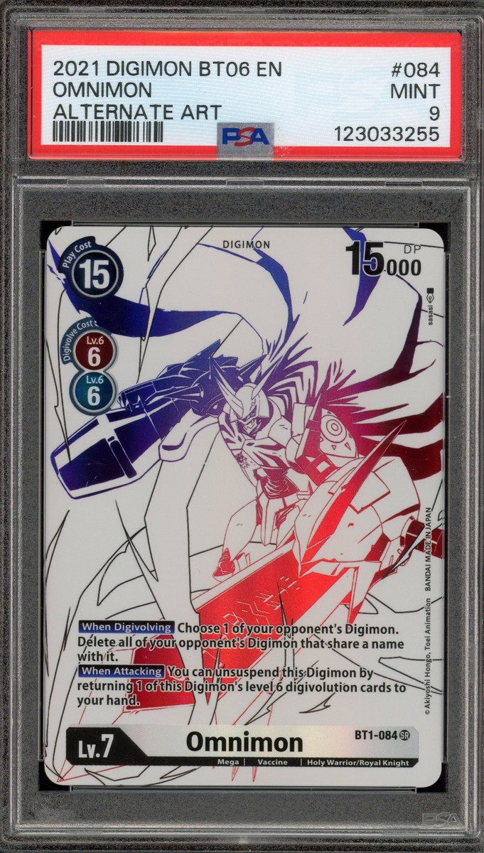 その他 OMI MooNNIGHT2026 Digimon Card Game Omnimon BT6 Ghost Alt Art BT1-084 PSA 9 Mint | eBay