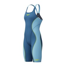 Speedo Womens Fastskin HyperSpark Solid Openback Kneeskin - Night/Sevres Blue