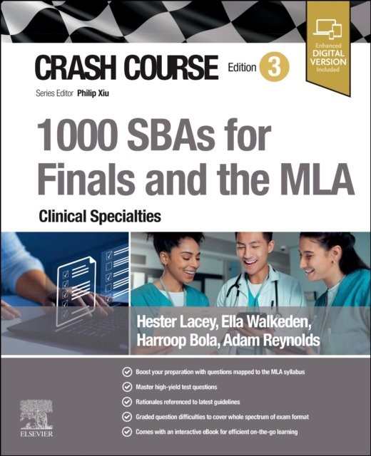Crash Course 1000 SBAs for Finals and the MLA – Clinical Specialties Lacey 3e