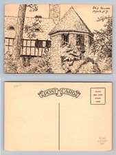 Nyack, NY-New York, Sky Island Stone Tower House Illustration Vintage Postcard