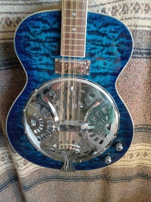 Temu Resonator Guitar  Converted To Mandocello  8 String. C-G-D-A Humbucker PU