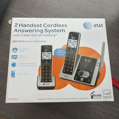 AT&T Cordless Telephone Receivers 2 Handsets Model# CL82213