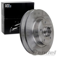 2X EUROBRAKE BREMSSCHEIBEN 274mm VOLL HINTEN PASSEND FÜR RENAULT GRAND LAGUNA |