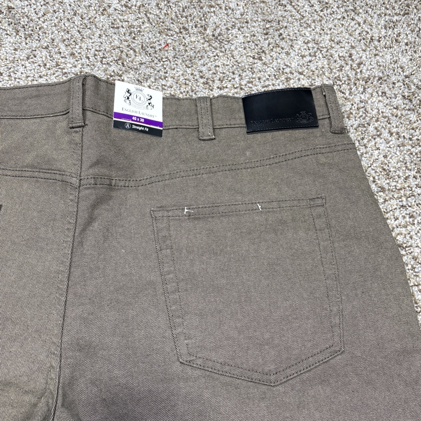 NWT English Laundry Jeans Slim Fit Brown Mens 40x 30 Fits 41 X 29.5 NEW - View 17