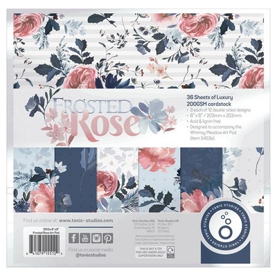 Tonic Studios Paper Pad 8''X8''-Frosted Rose - 2 Pack