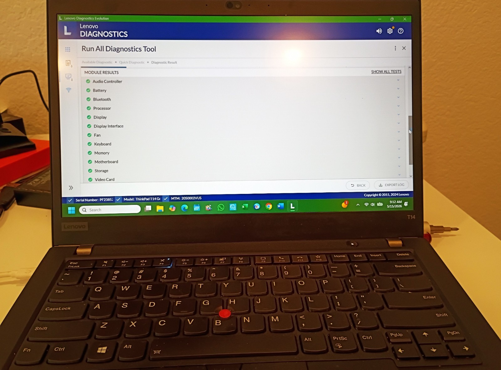 Lenovo ThinkPad T14, 14-Inch Laptop, with Intel i5-1145G7, 500 GB SSD (Solid State Drive), Windows 11 Pro