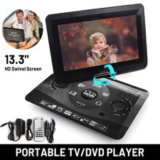 18.1" Portable DVD Player CD TV VCD 13.3" LCD Large Swivel Screen Rechargeable