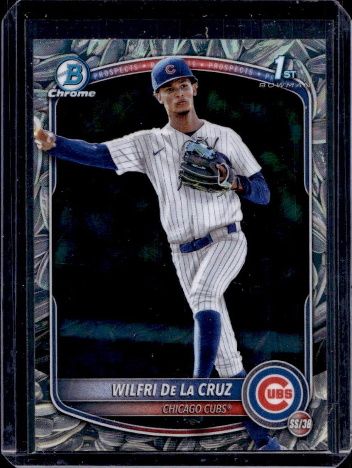 2025 Bowman Chrome Wilfri De La Cruz Sunflower Seeds Refractor 1st #BCP-209