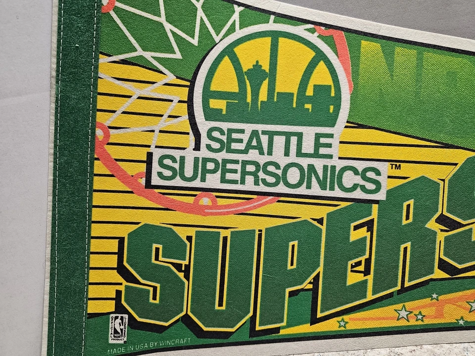 Seattle Supersonics NBA Wincraft Regular Size Pennant - Image 2 of 4