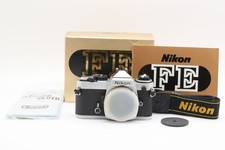 Rare  Almost UNUSED in Box  Nikon FE Silver 35mm Film Camera Body JAPAN