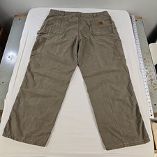 Carhartt Dungaree Carpenter Pants Size 42x30 Light Brown B151 LBR Relaxed Fit