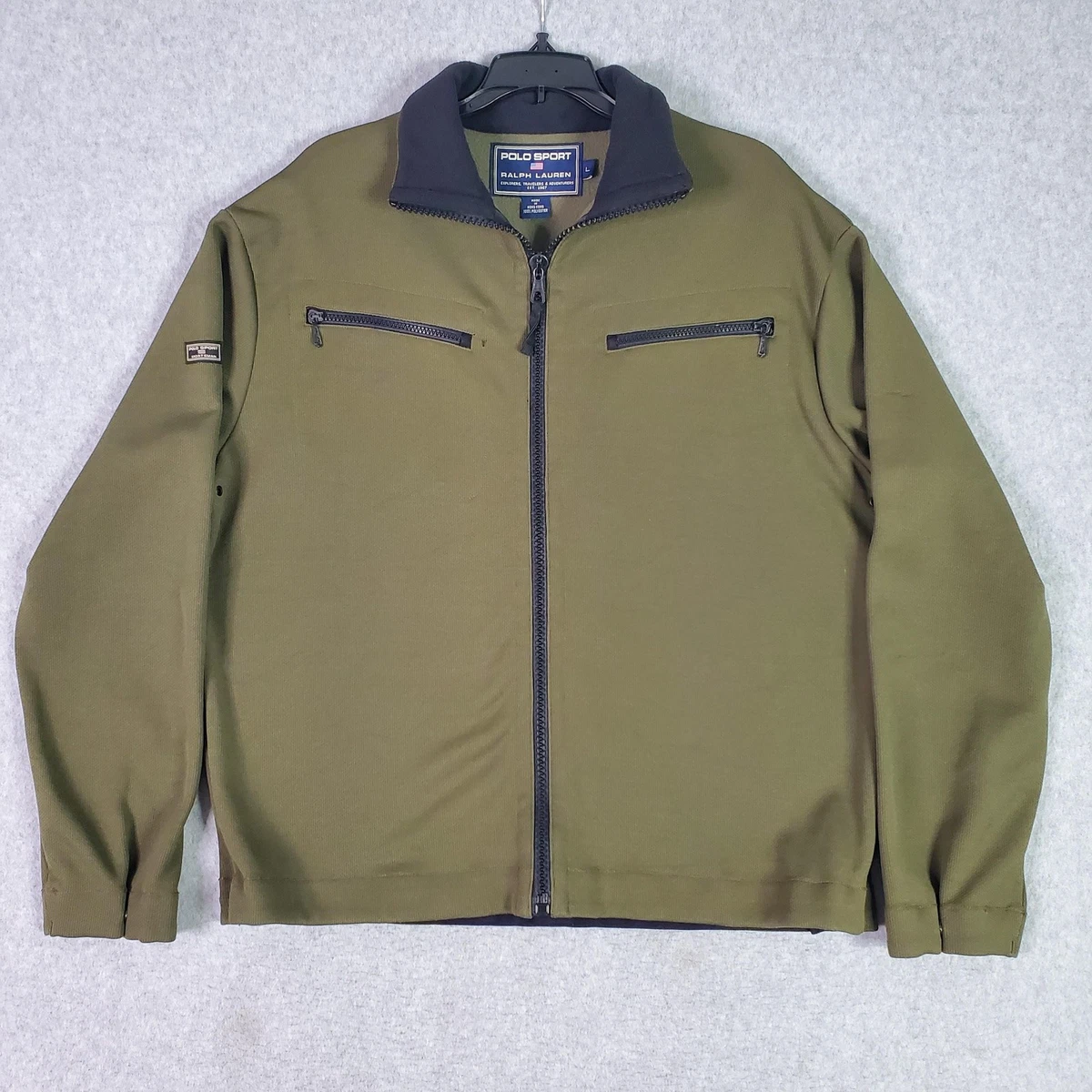 Polo Sport Green Windbreaker Coats, Jackets & Vests for Men for