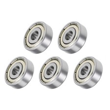Deep Groove Ball Bearings 635ZZ 5 PCS 5x19x6mm Carbon Steel Double Shielded