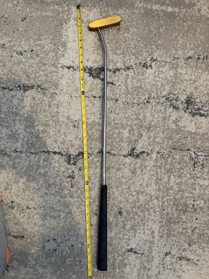 Louisville Golf 35” RH Blade Putter Brass/Maple (Made In USA) Clean w/ Winn Grip - Image 3 of 4