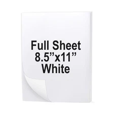Full Sheet Address Shipping Label 8.5" x 11" Sticker Labels for Laser & Ink J...