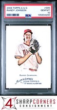2008 TOPPS ALLEN & GINTER #305 RANDY JOHNSON DIAMONDBACKS HOF PSA 10