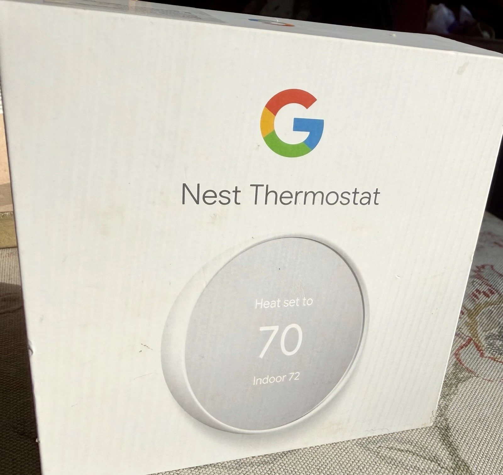 Google Nest Thermostat - Smart Programmable Wi-Fi Thermostat - Snow