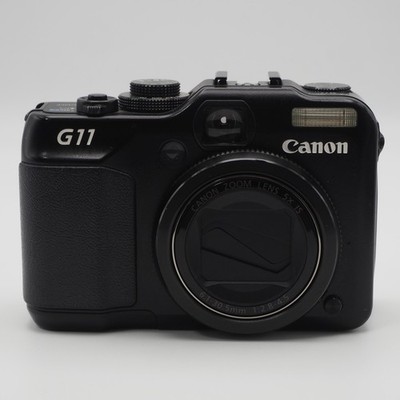 Canon PowerShot G11 10MP Digital Camera 5x Zoom Black Tested w
