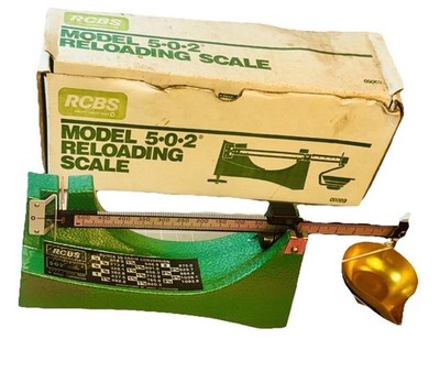RCBS 5-0-2 Reloading Scale Model 09069 Powder Scale Beam Balance New w/ Box