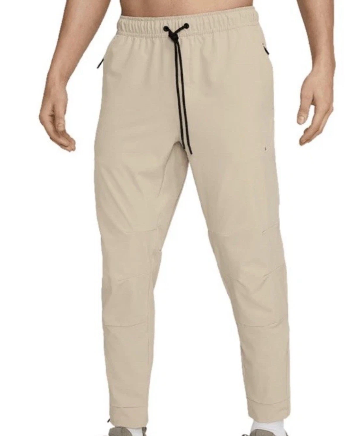 Nike Mens Training Pants Size Small Khaki Dri-FIT Unlimited FB7548-251 NWT