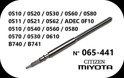 MIYOTA Citizen 065-441 Aufzugswelle 0S10 0S20 0S60 0510 0530 winding stem NEU
