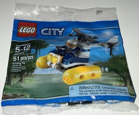 LEGO City Set 30311 Swamp Police Helicopter Polybag FACTORY SEALED