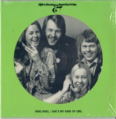 ABBA Bjorn & Benny Agnetha & Frida  Ring Ring 7'' Picture Disc New Czech