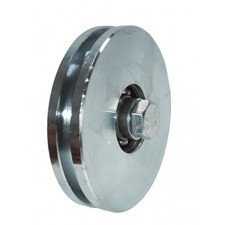 RUOTA PER CANCELLI DA 80-90-100-120-140-160 MM GOLA U 1 CUSCINETTO E SERIE INOX