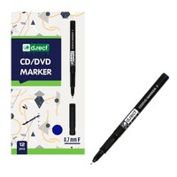 D.Rect Cd/Dvd Marker Stifte Set 12 StüCk 0.7 Mm Blau