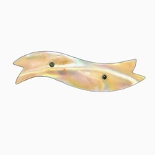 Vintage Mother of Pearl Iridescent Shell Art Deco Style Brooch Pin
