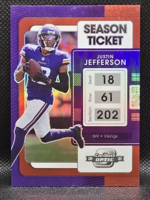 2021 Panini Contenders Optic #22 Justin Jefferson Red #/175