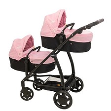 Joie junior Evalite Twin Pram in Light Pink Dolls pushchair  - DAMAGED BOX