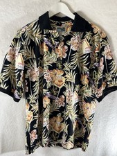 Cooke Street Honolulu Hawaiian Men  s Shirt Size Medium 100 Cotton Free Shipping
