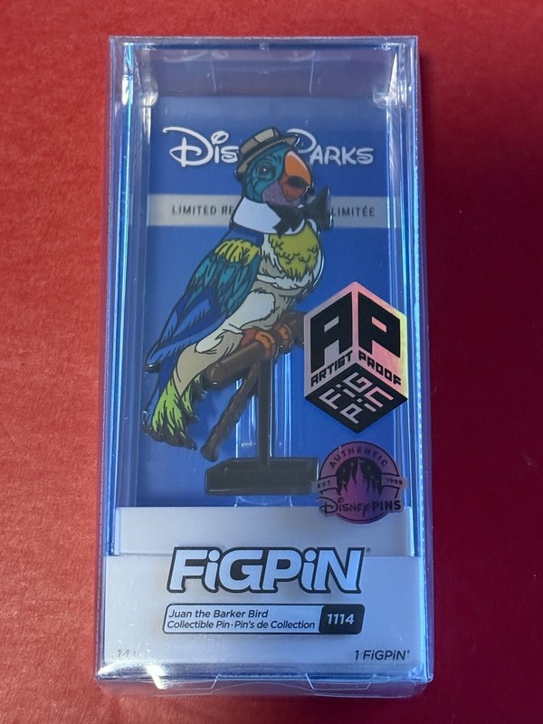 FIGPIN Juan the Barker Bird #1114 Disney Parks Artsit Proof AP