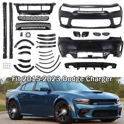 Front+Rear Bumper Kit Fender Flare for 2015-2023 Dodge Charger Widebody