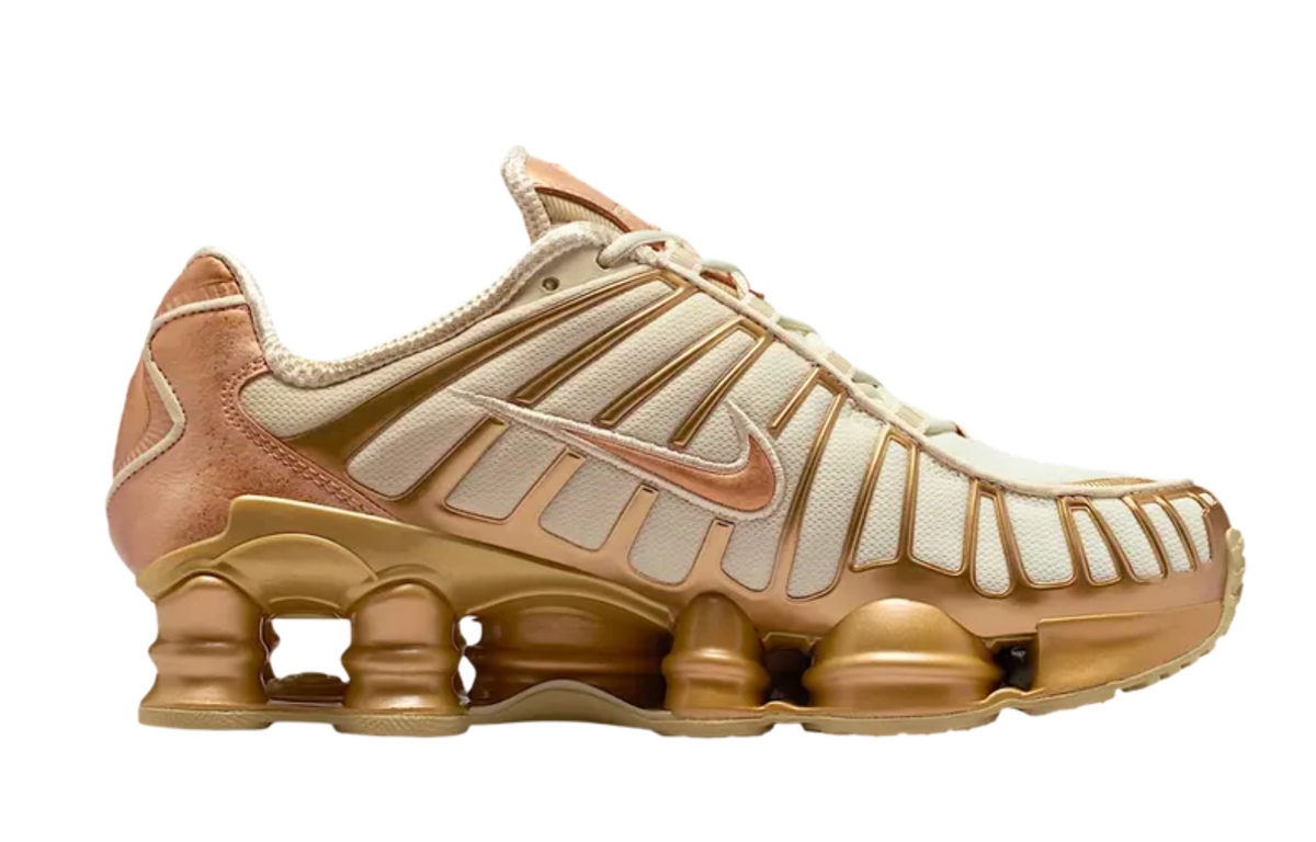 SIZE 9 - NEW Nike Wmns Shox TL Metallic Gold/Celestial Gold/Copper