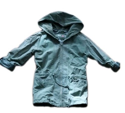 Jacke *echtvelours*kurzmantel*mantel*parka*grün*khaki*boho*80er* 42