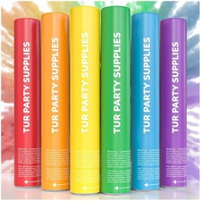 Biodegradable Smoke Bombs 6 Pack  Colorful Powder Poppers