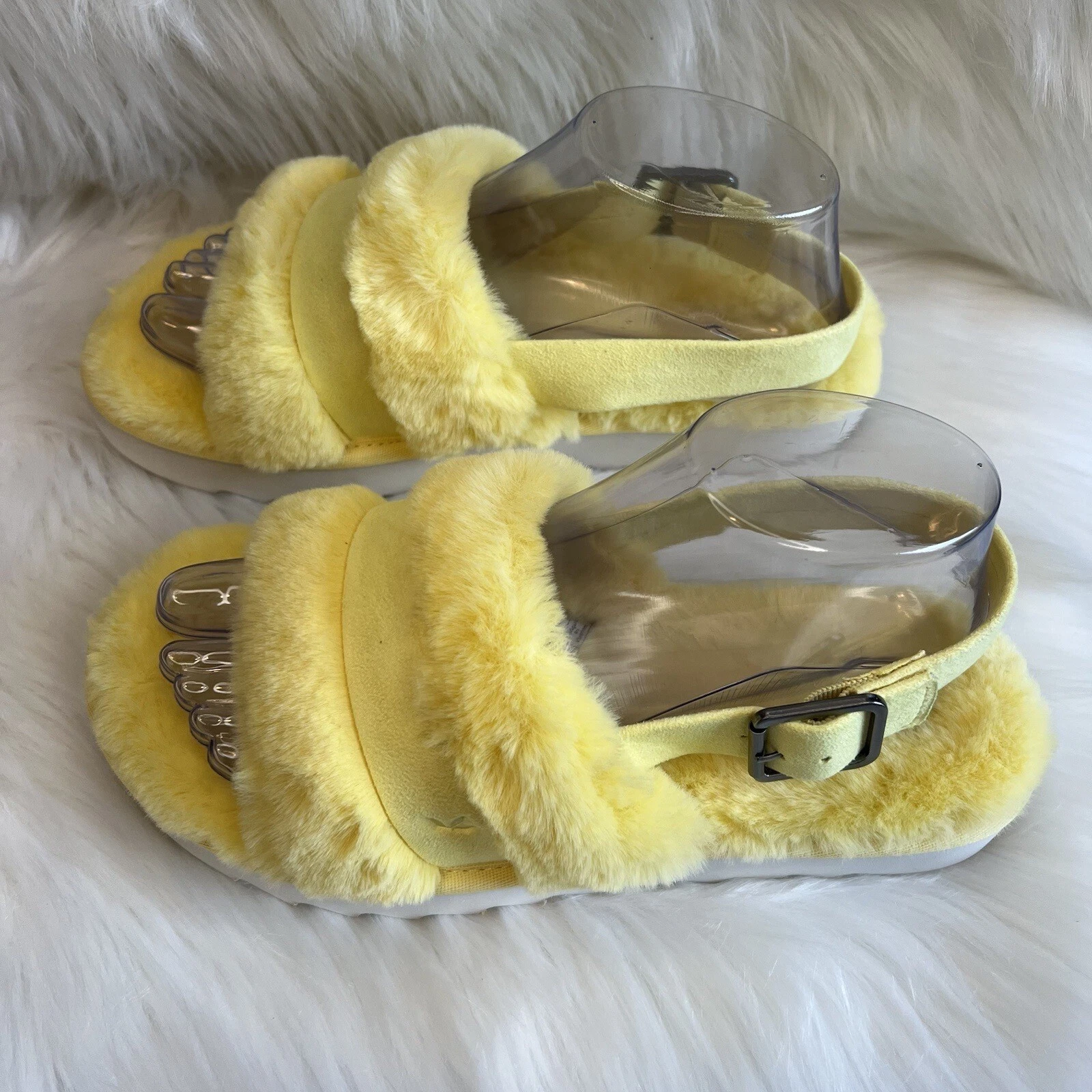 Sandalo KOOLABURRA BY UGG Fuzz'n Out nuovo senza etichette US8