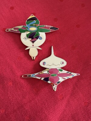 Louis Vuitton Hairpin Barrette Collaboration with Takashi Murakami 2 pcs
