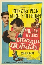 VINTAGE ROMAN HOLIDAY AUDREY HEPBURN MOVIE POSTER A2 PRINT