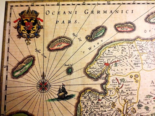 Historische Landkarte Ostfriesland Friesland Oldenburg Jever Emden Aurich 1658 - Bild 5 von 10