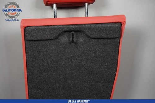 BMW E82 135i 128i Coupe Rear Right Seat Back Backrest Coral Red Leather OEM - Picture 8 of 10