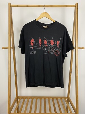 VTG Cold Year of Spider Concert 2003 Tour Faded Black Band T-Shirt Size L
