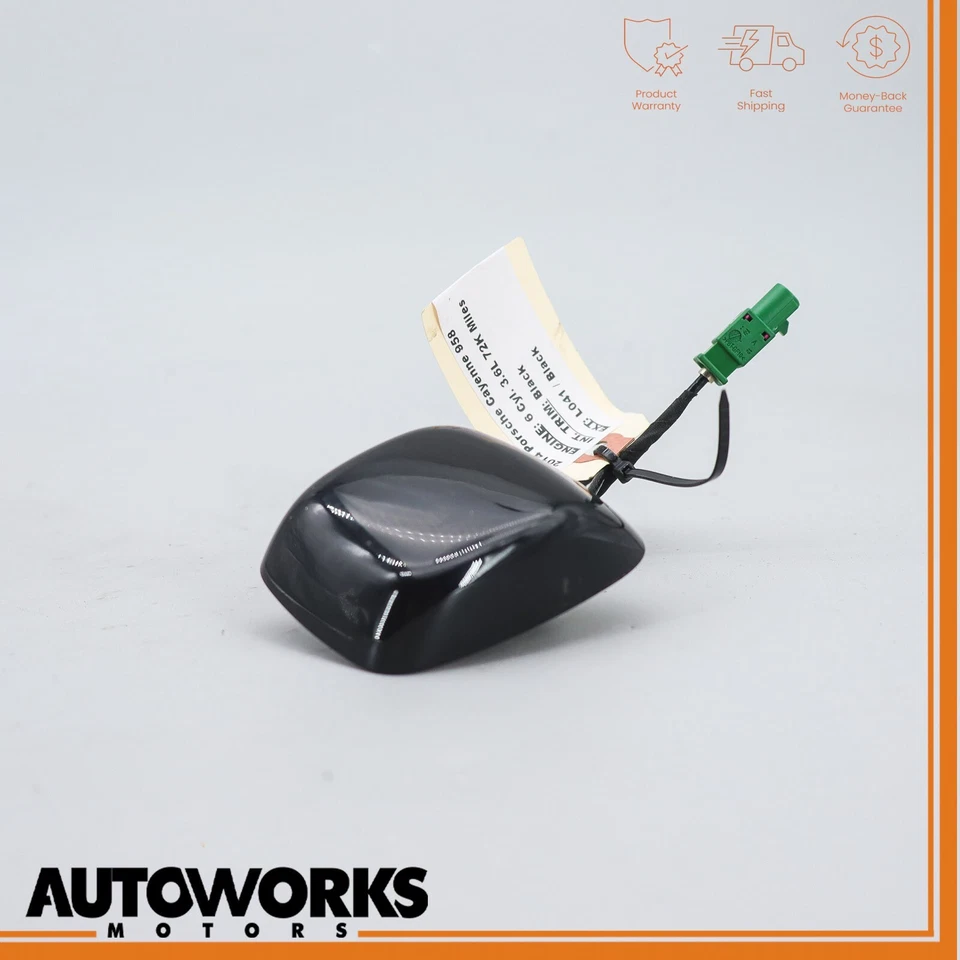 Antena de radio techo superior 11-18 Porsche Cayenne 958 montada en GPS negra 7PP035507 OEM Foto 4 de 4