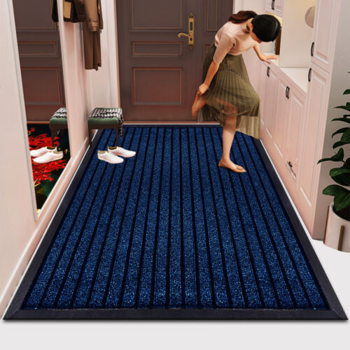 Heavy Duty Rubber Barrier Mat Non Slip Door Mats Hallway Runner Rug Kitchen Rugs - Picture 2 of 13